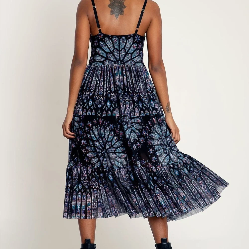 BASILICA OF SAINT-DENIS SHEER MIDAXI DRESS - LIMITED Blackmilk - Picture 3 of 6